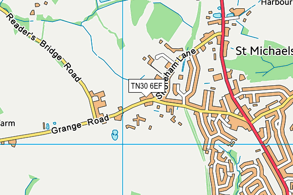 TN30 6EF map - OS VectorMap District (Ordnance Survey)