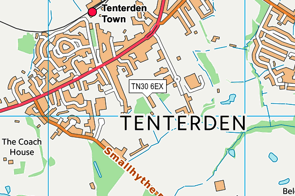 TN30 6EX map - OS VectorMap District (Ordnance Survey)