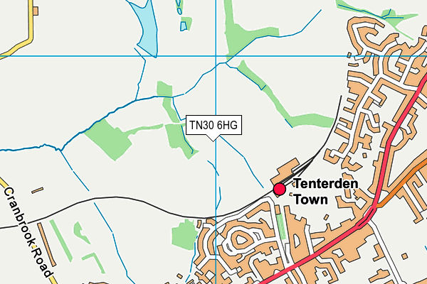 TN30 6HG map - OS VectorMap District (Ordnance Survey)