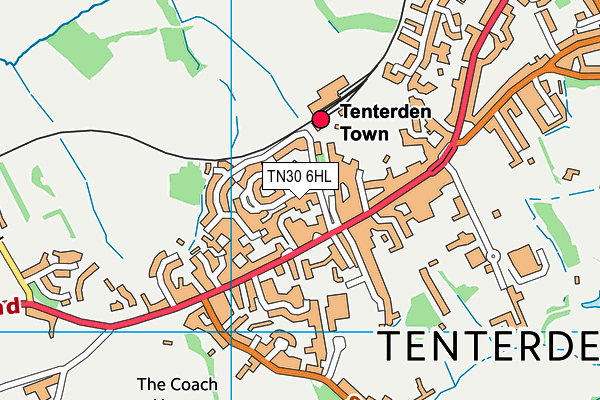 TN30 6HL map - OS VectorMap District (Ordnance Survey)