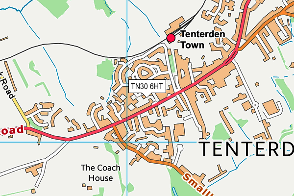 Map of 134A/B HIGH STREET TENTERDEN LIMITED at district scale