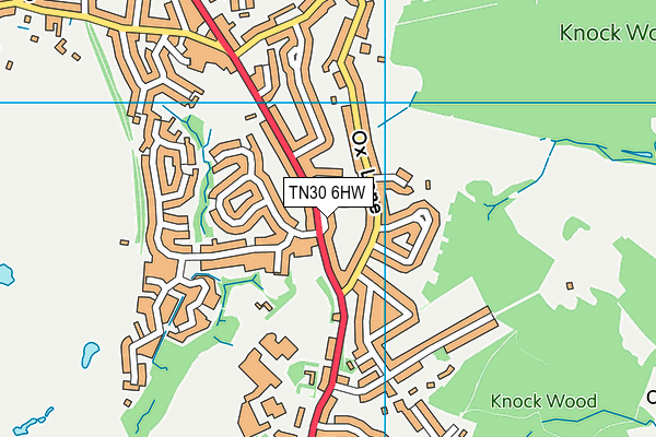 TN30 6HW map - OS VectorMap District (Ordnance Survey)