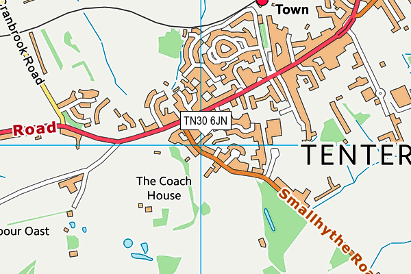 TN30 6JN map - OS VectorMap District (Ordnance Survey)
