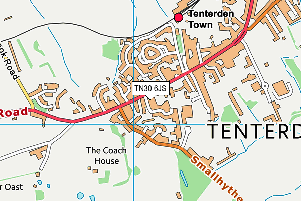 TN30 6JS map - OS VectorMap District (Ordnance Survey)