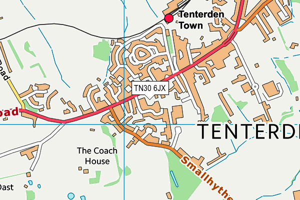 TN30 6JX map - OS VectorMap District (Ordnance Survey)