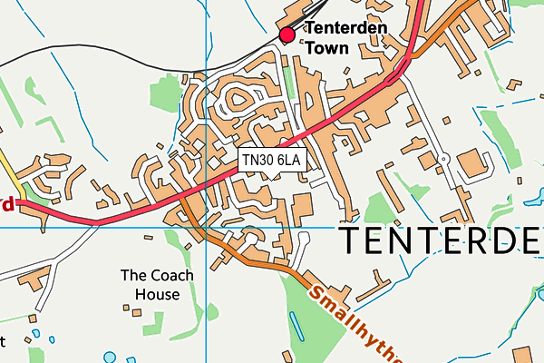 TN30 6LA map - OS VectorMap District (Ordnance Survey)