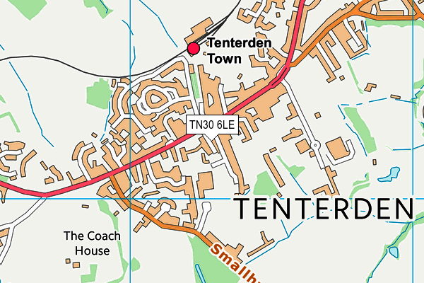 TN30 6LE map - OS VectorMap District (Ordnance Survey)