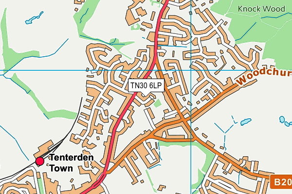 TN30 6LP map - OS VectorMap District (Ordnance Survey)