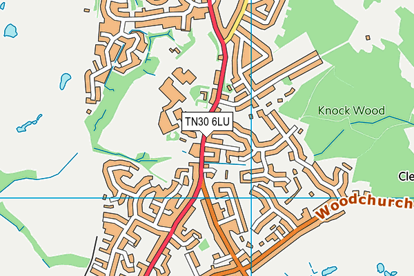 TN30 6LU map - OS VectorMap District (Ordnance Survey)