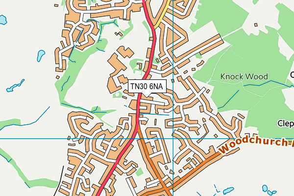 TN30 6NA map - OS VectorMap District (Ordnance Survey)