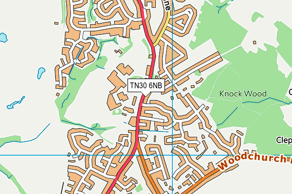 TN30 6NB map - OS VectorMap District (Ordnance Survey)
