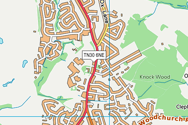 TN30 6NE map - OS VectorMap District (Ordnance Survey)