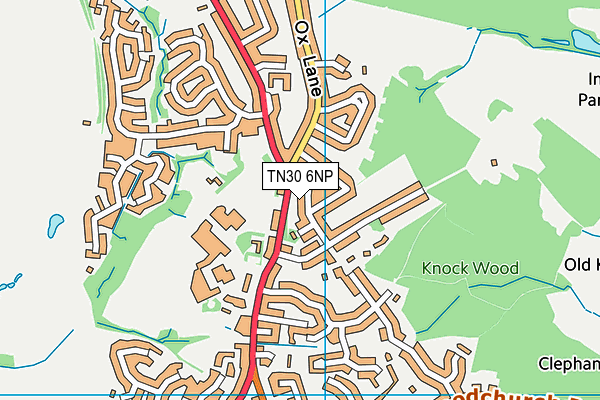 TN30 6NP map - OS VectorMap District (Ordnance Survey)