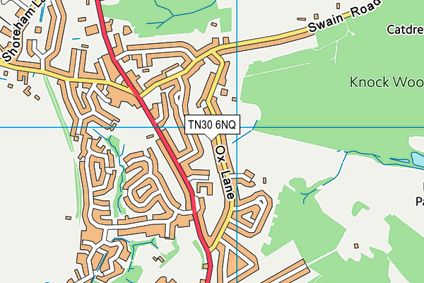 TN30 6NQ map - OS VectorMap District (Ordnance Survey)