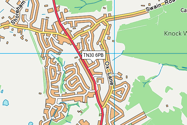 TN30 6PB map - OS VectorMap District (Ordnance Survey)