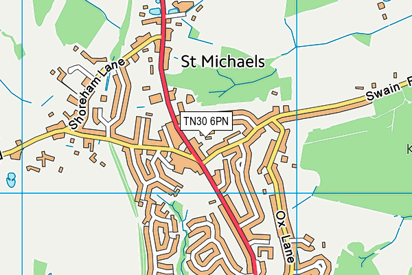 TN30 6PN map - OS VectorMap District (Ordnance Survey)