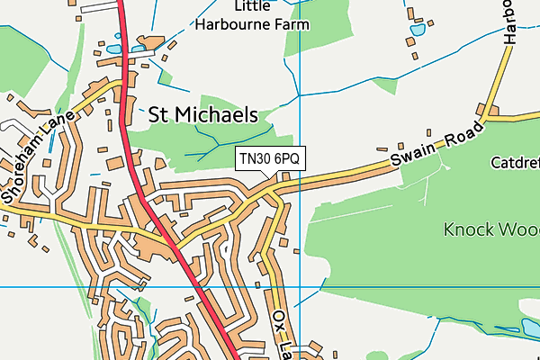 TN30 6PQ map - OS VectorMap District (Ordnance Survey)