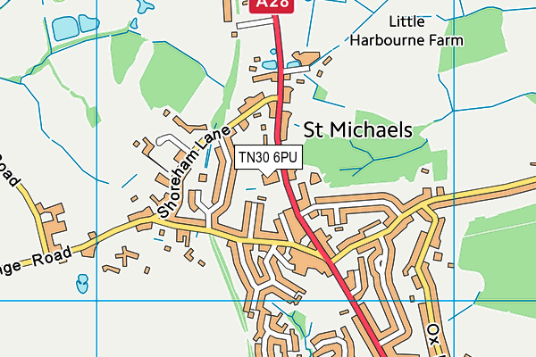 St Michael's Church of England Primary School map (TN30 6PU) - OS VectorMap District (Ordnance Survey)