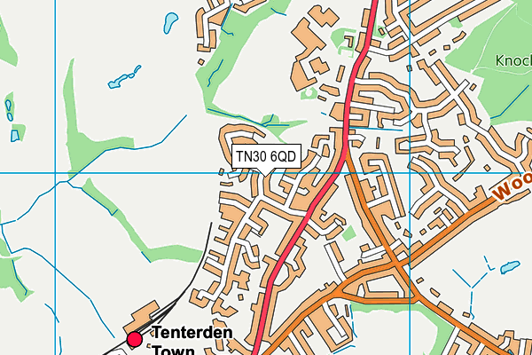 TN30 6QD map - OS VectorMap District (Ordnance Survey)