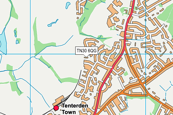 TN30 6QG map - OS VectorMap District (Ordnance Survey)