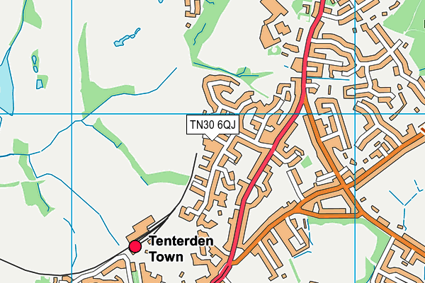 TN30 6QJ map - OS VectorMap District (Ordnance Survey)