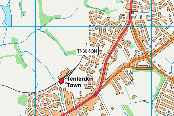 TN30 6QN map - OS VectorMap District (Ordnance Survey)
