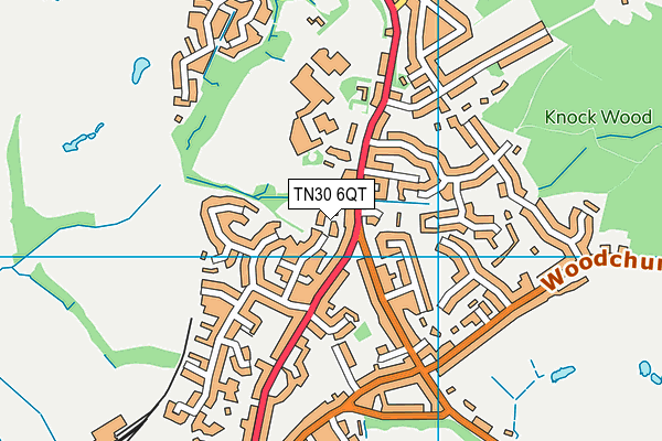 TN30 6QT map - OS VectorMap District (Ordnance Survey)