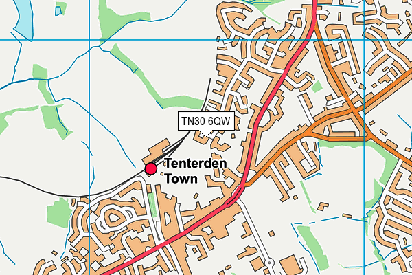 TN30 6QW map - OS VectorMap District (Ordnance Survey)