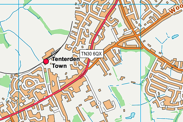 TN30 6QX map - OS VectorMap District (Ordnance Survey)