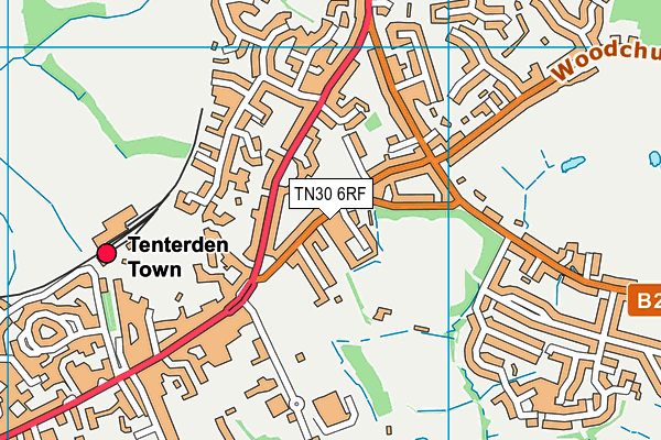 TN30 6RF map - OS VectorMap District (Ordnance Survey)