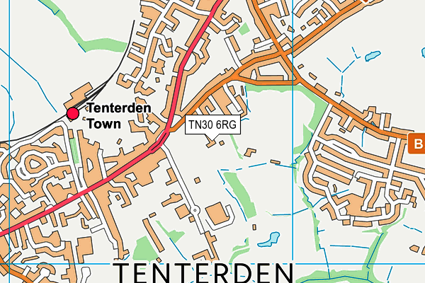 TN30 6RG map - OS VectorMap District (Ordnance Survey)