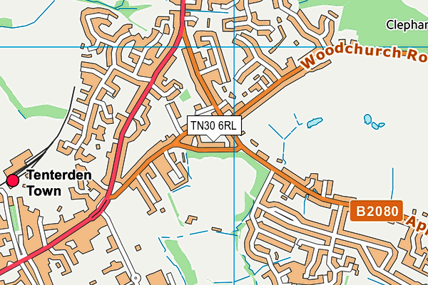 TN30 6RL map - OS VectorMap District (Ordnance Survey)