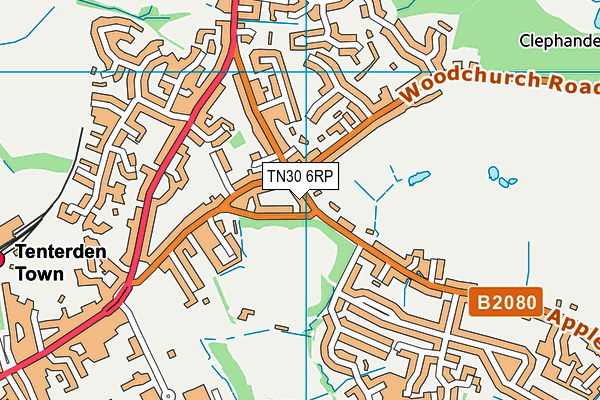 TN30 6RP map - OS VectorMap District (Ordnance Survey)