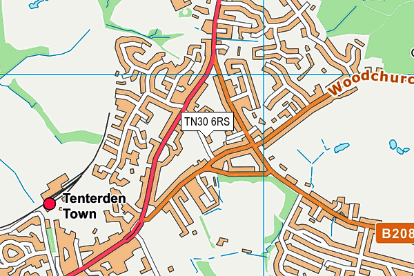 TN30 6RS map - OS VectorMap District (Ordnance Survey)