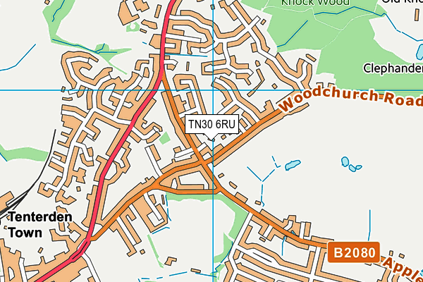 TN30 6RU map - OS VectorMap District (Ordnance Survey)