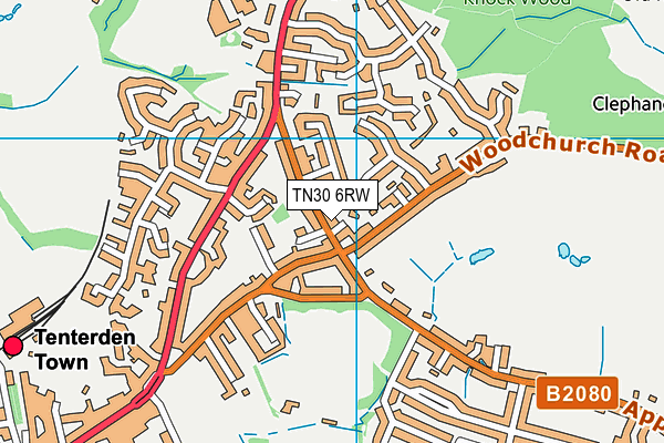 TN30 6RW map - OS VectorMap District (Ordnance Survey)