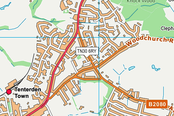 TN30 6RY map - OS VectorMap District (Ordnance Survey)