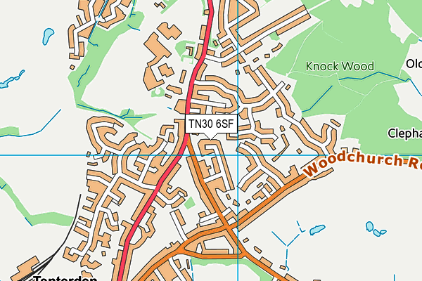 TN30 6SF map - OS VectorMap District (Ordnance Survey)