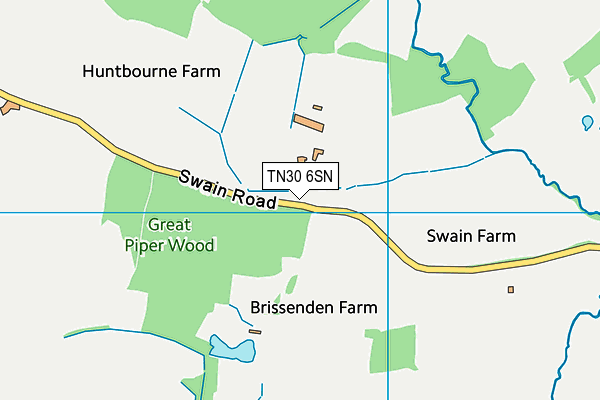 TN30 6SN map - OS VectorMap District (Ordnance Survey)