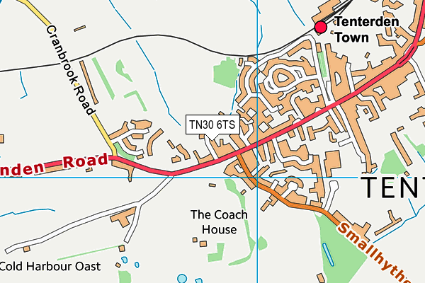 TN30 6TS map - OS VectorMap District (Ordnance Survey)