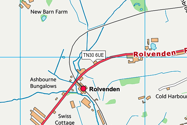 TN30 6UE map - OS VectorMap District (Ordnance Survey)
