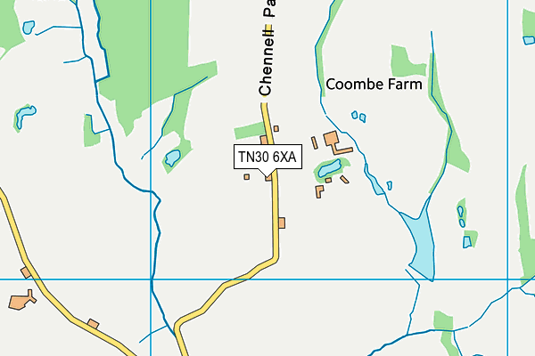 TN30 6XA map - OS VectorMap District (Ordnance Survey)