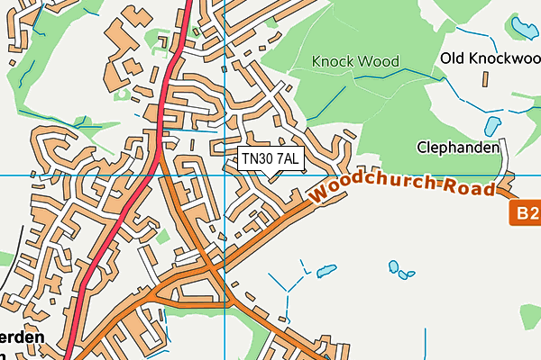 TN30 7AL map - OS VectorMap District (Ordnance Survey)