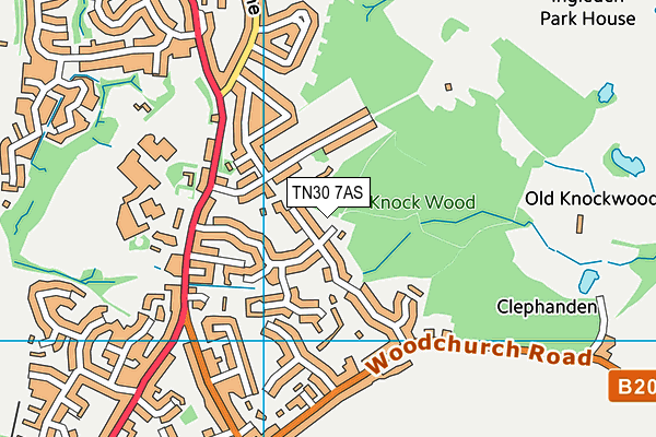 TN30 7AS map - OS VectorMap District (Ordnance Survey)