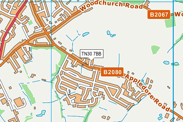 TN30 7BB map - OS VectorMap District (Ordnance Survey)