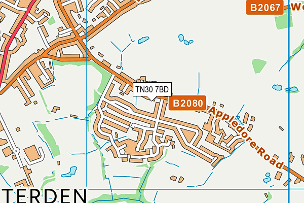 TN30 7BD map - OS VectorMap District (Ordnance Survey)