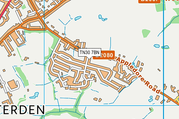 TN30 7BN map - OS VectorMap District (Ordnance Survey)