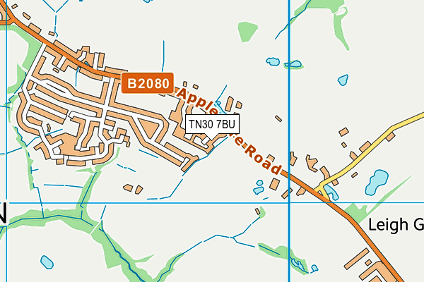 TN30 7BU map - OS VectorMap District (Ordnance Survey)