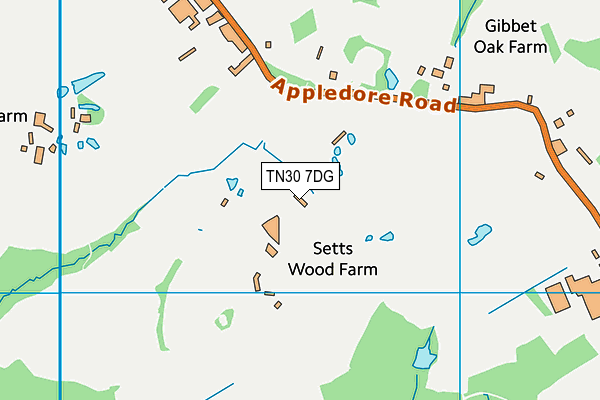 TN30 7DG map - OS VectorMap District (Ordnance Survey)