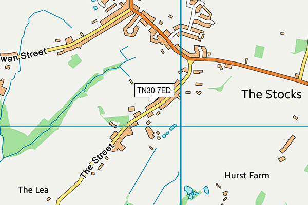 TN30 7ED map - OS VectorMap District (Ordnance Survey)